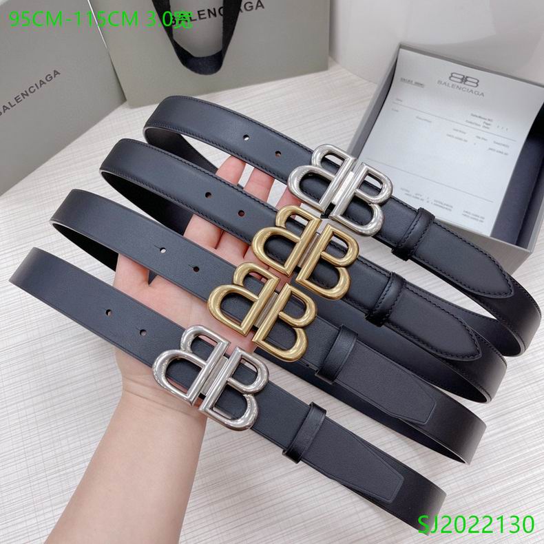 Balenciaga belt 30mmX95-115cm 7D10